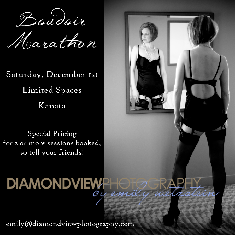Boudoir Marathon – Saturday, December 1st