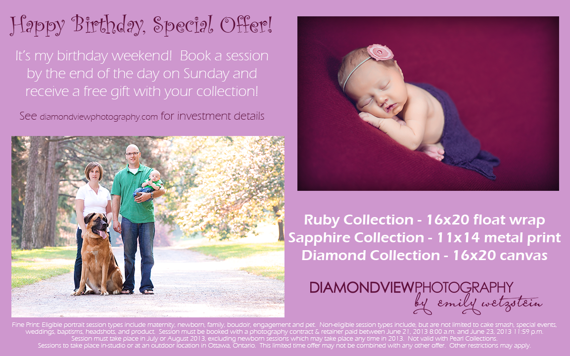 Happy Birthday to me!! | Ottawa Newborn Photographer