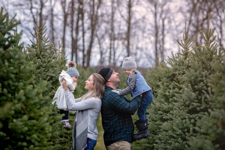 Ottawa Family Photographer | At the Tree Farm with A & S